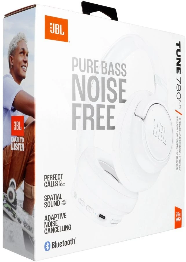 Belaidės ausinės JBL Tune 780NC baltas