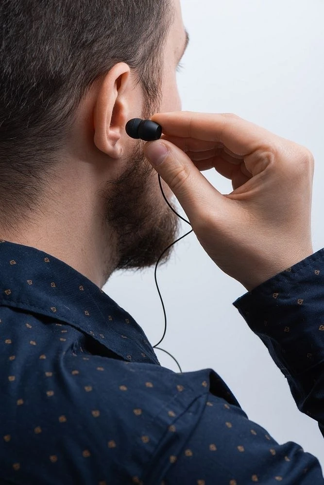 Ausinės Belaidės earphone Forcell F-Audio Drive EarBud juodas