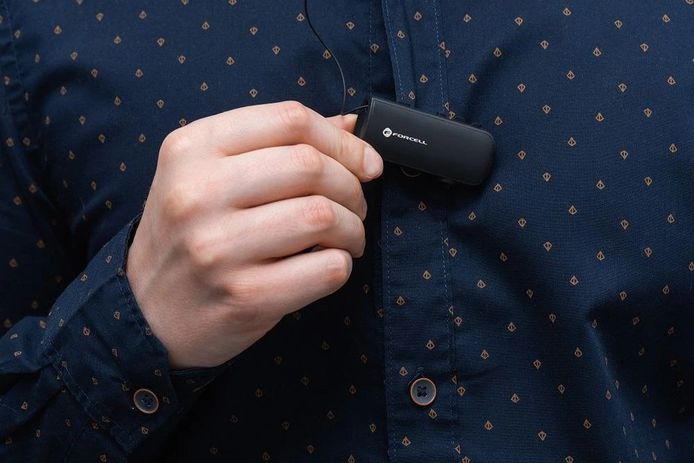 Ausinės Belaidės earphone Forcell F-Audio Drive EarBud juodas