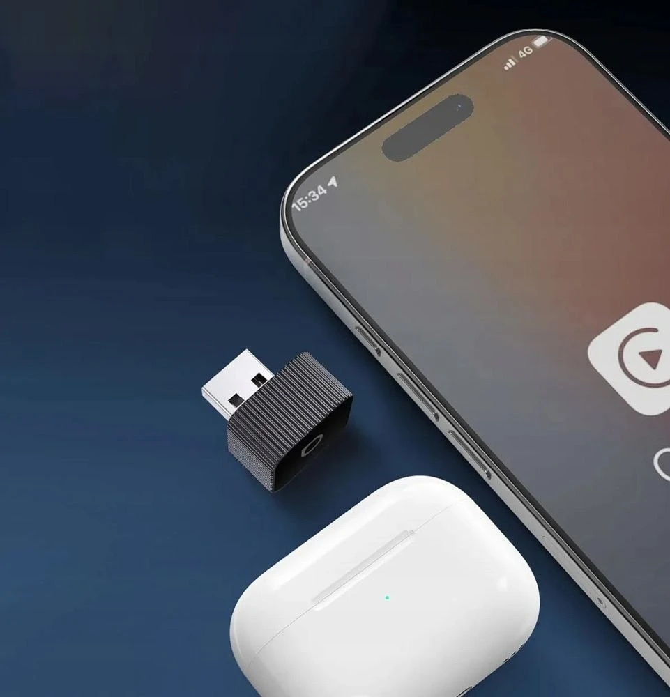 Wireless car adapter OTTOCAST Mini Cube T2 juodas