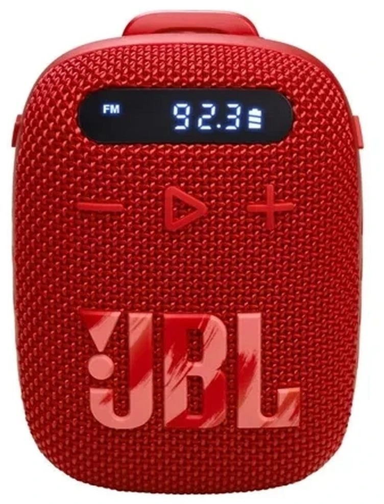 Belaidė kolonėlė JBL Wind 3 su laikikliu ant vairo, raudona