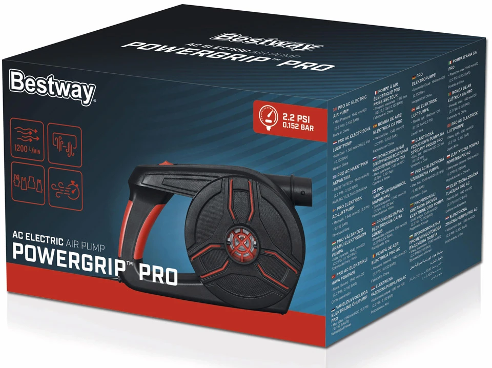 "Bestway" eklektiškas siurblys Powergrip PRO, skirtas lizdui+4 adapteriai 62247
