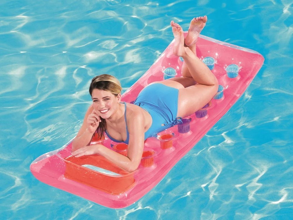 Bestway Pripučiamas plaukimo čiužinys su langeliu 1 asmeniui 188x71cm 43040