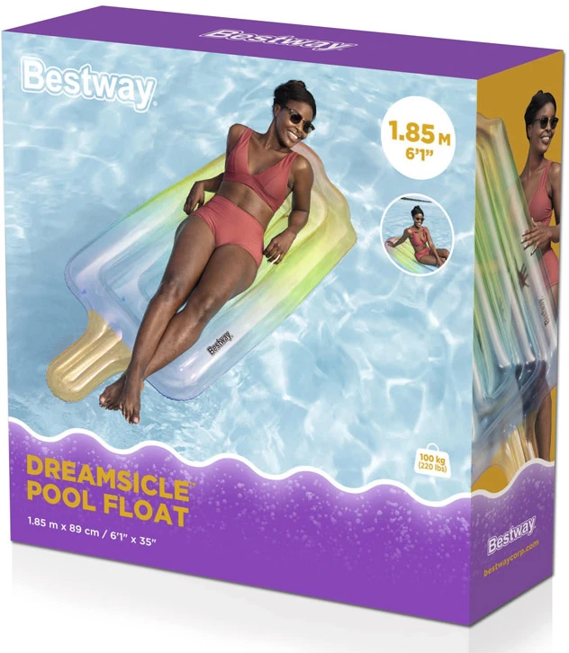 Bestway Pripučiamas spalvingas vandens čiužinys ICE 185 cm 43161