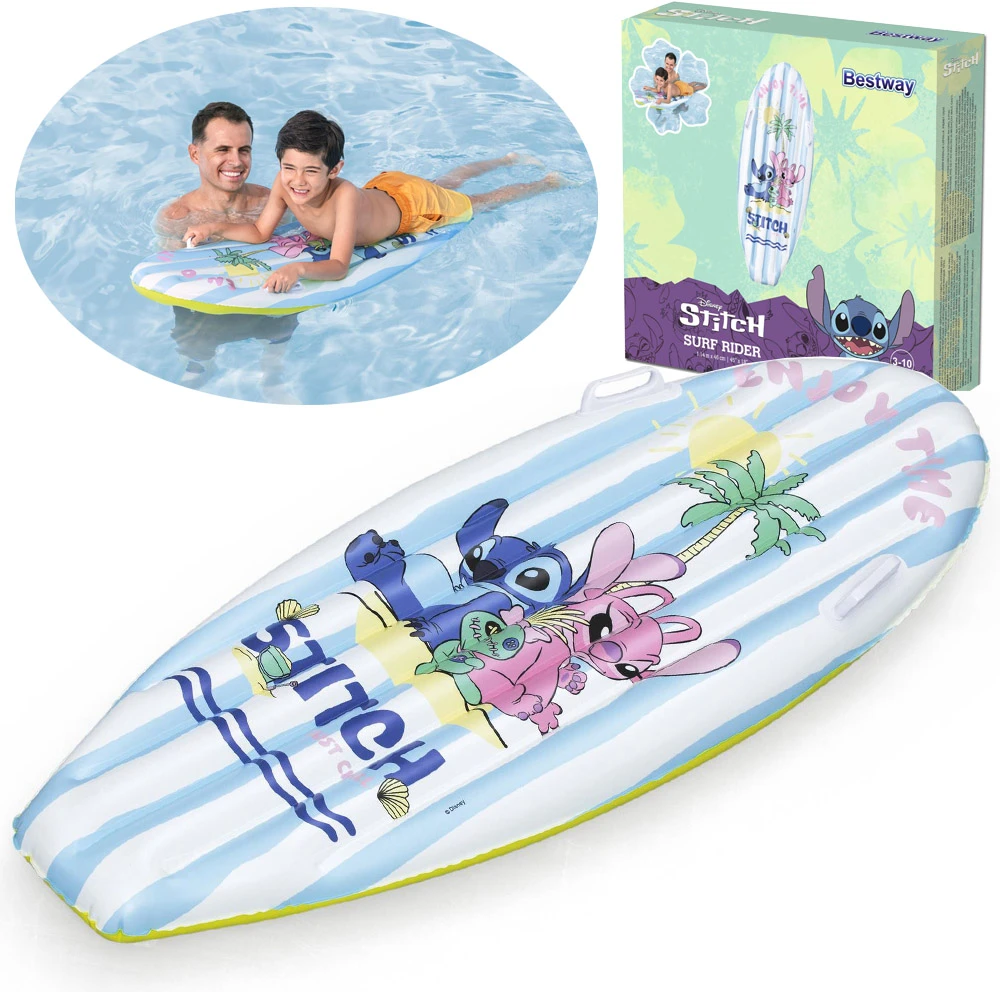 Bestway Pripučiama „Vanduo“ čiužinio lenta „Disney“ Lilo ir Stitch 114x46cm 9104V