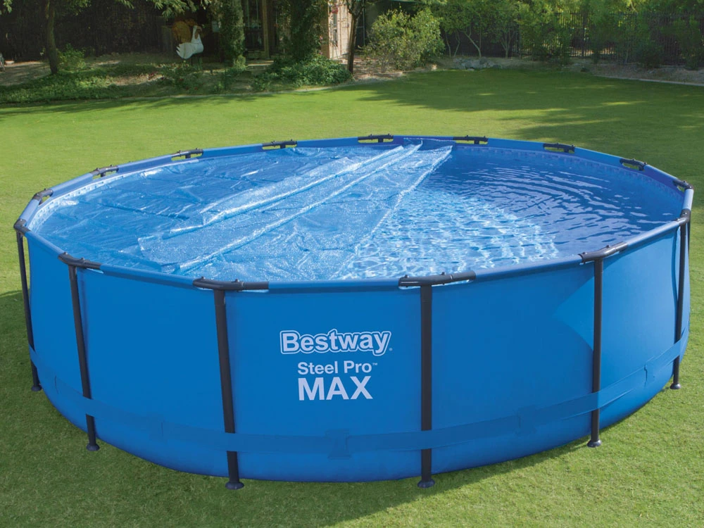 Bestway Baseino uždangalas Flowclear, mėlynas, 462cm, apskritas