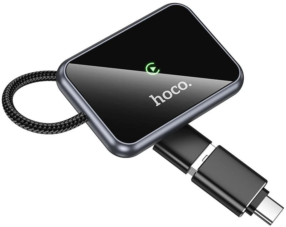 Wireless CarPlay adapter Hoco USB A / USB C HU1 juodas