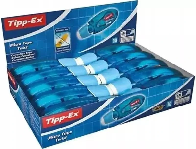 Bic Korekcinė juostelė Tipp-Ex Microtape Twist 5mm x 8m, pakuotėje 10 vnt.