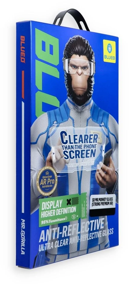 Blueo 5D grūdintas stiklas iPhone 18 PRO MAX juodas