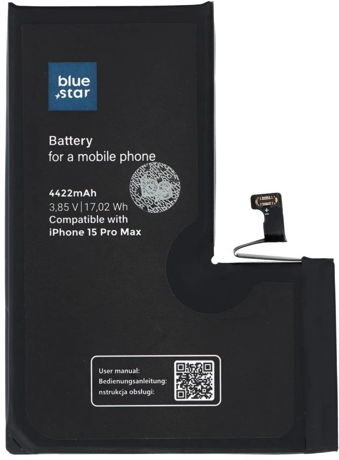 BlueStar iPhone 15 PRO MAX baterija 4422 mAh Blue Star HQ