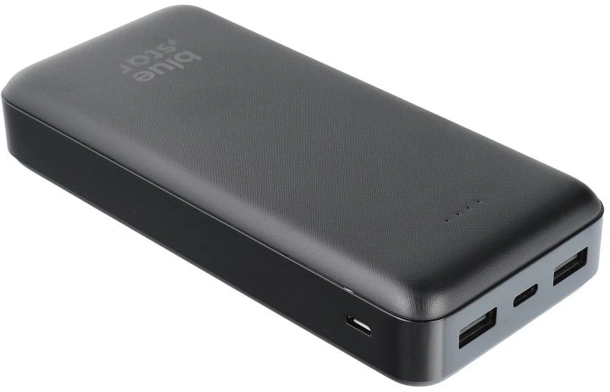 BlueStar Powerbank Blue Star W2015 2.1A 20000 mAh juodas