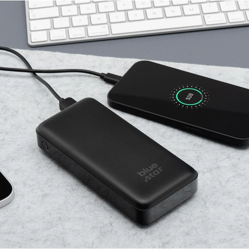 BlueStar Powerbank Blue Star W2015 2.1A 20000 mAh juodas