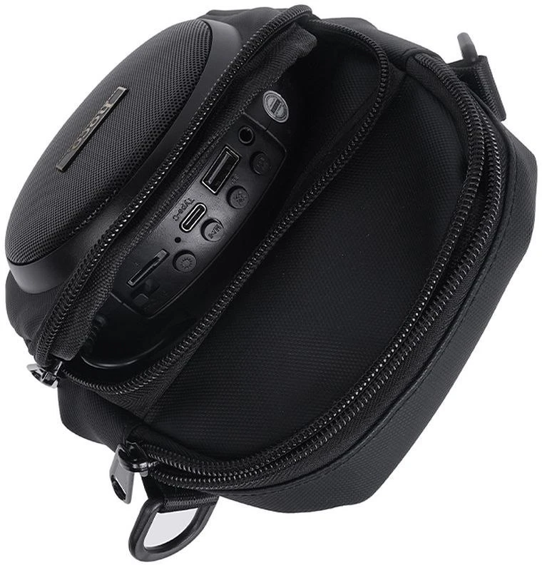 „Bluetooth“ garsiakalbis, 8W, 3 val., krepšio formos, 1,5 l, Hoco HC41, juodas