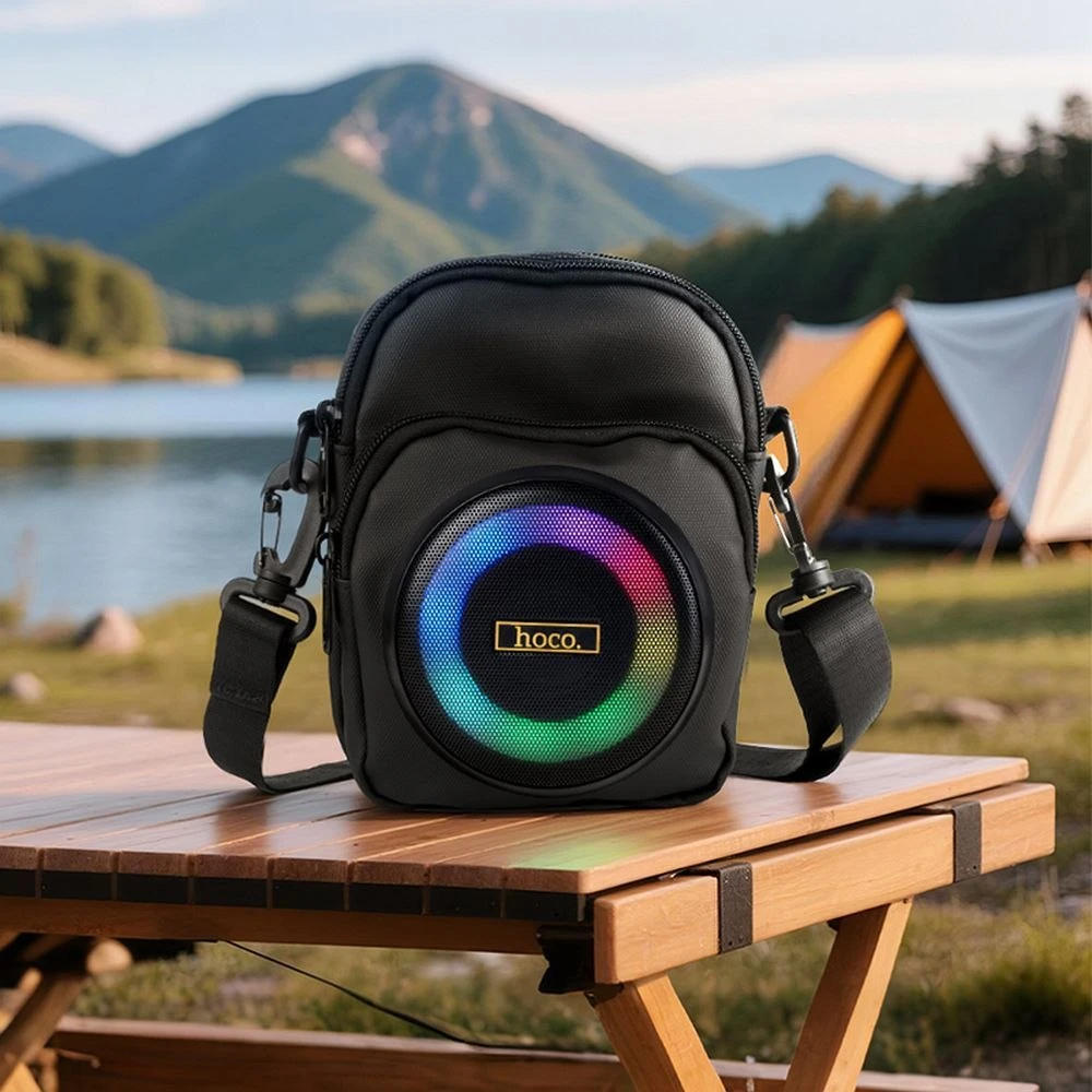 „Bluetooth“ garsiakalbis, 8W, 3 val., krepšio formos, 1,5 l, Hoco HC41, juodas