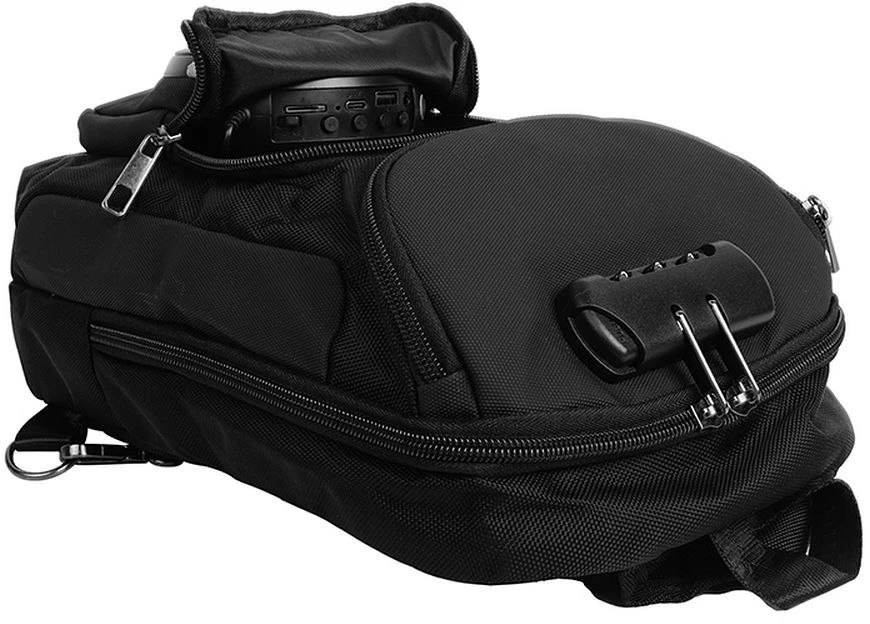 „Bluetooth“ garsiakalbis, 8W, 3h, kuprinės formos, 6L, Hoco HC42, juodas