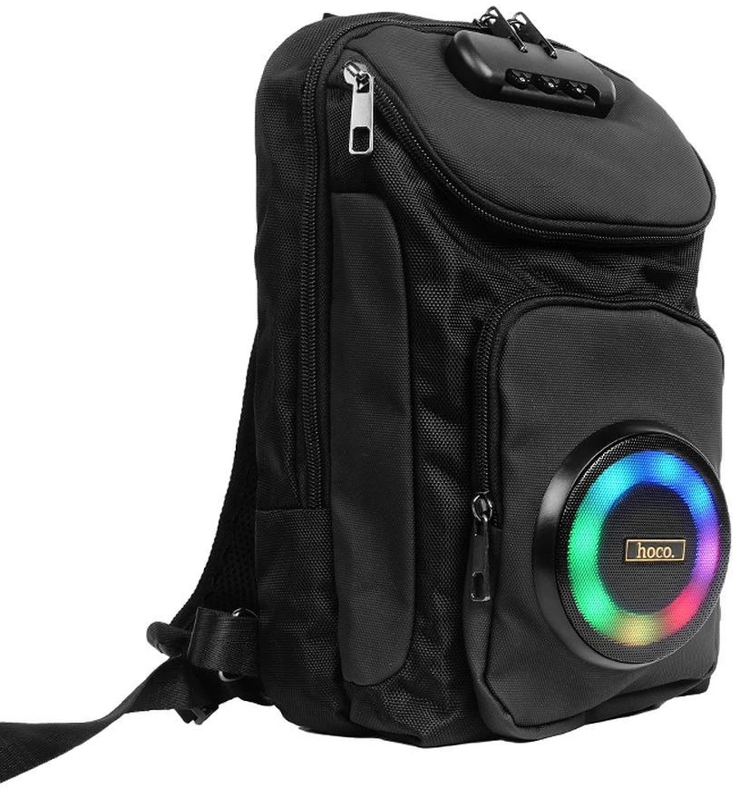 „Bluetooth“ garsiakalbis, 8W, 3h, kuprinės formos, 6L, Hoco HC42, juodas