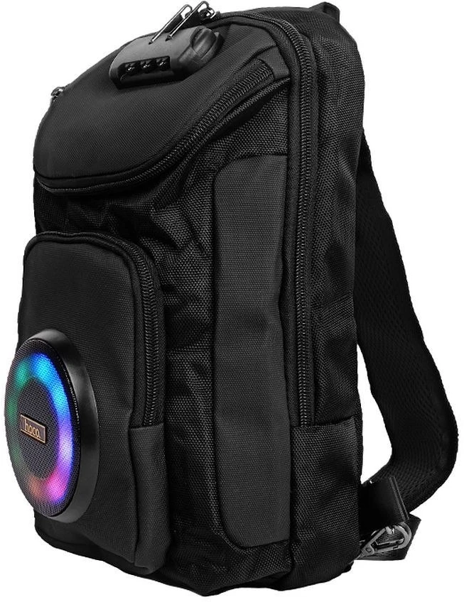 „Bluetooth“ garsiakalbis, 8W, 3h, kuprinės formos, 6L, Hoco HC42, juodas