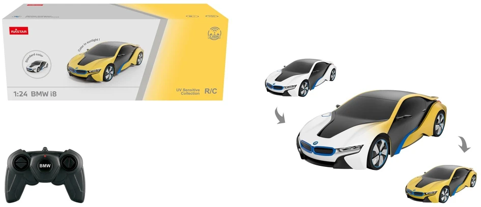 RASTAR 1:24 mastelio valdomas automodelis BMW i8-UV, 48400-4