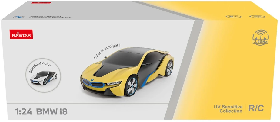 RASTAR 1:24 mastelio valdomas automodelis BMW i8-UV, 48400-4
