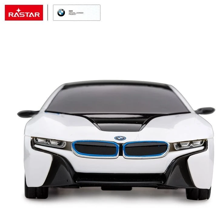 BMW I8 R/C mastelis 1:24 Rastar 48400 valdomas baltas automobilis