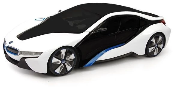 BMW I8 R/C mastelis 1:24 Rastar 48400 valdomas baltas automobilis