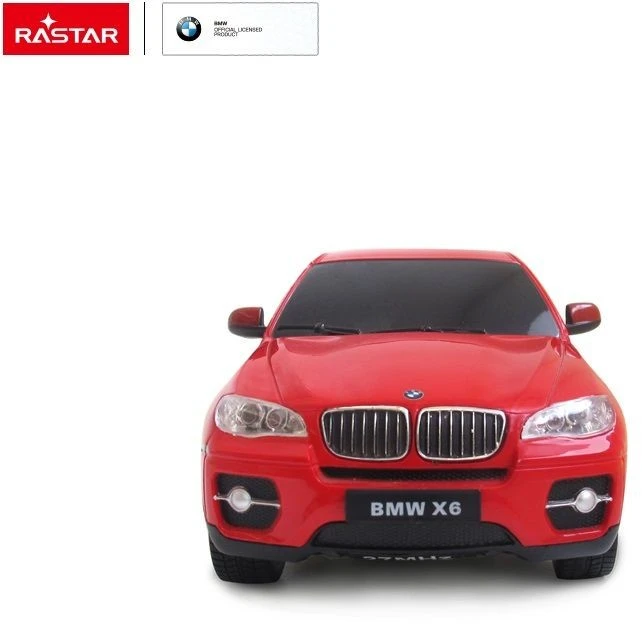 BMW X6 mastelio 1:24 Rastar 31700 raudonas valdomas automobilis