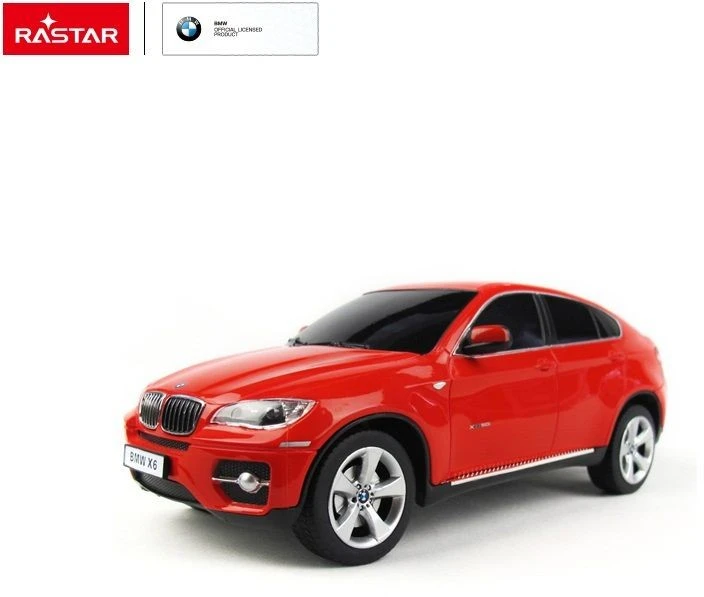 BMW X6 mastelio 1:24 Rastar 31700 raudonas valdomas automobilis