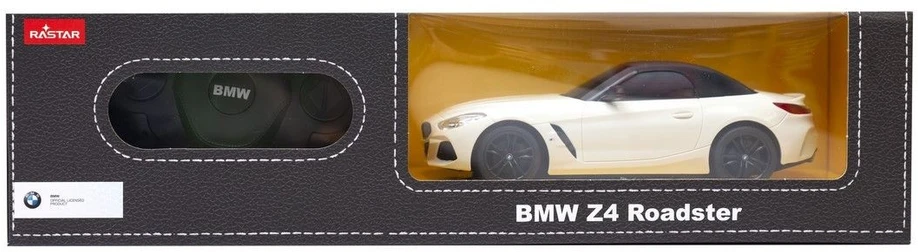 BMW Z4 nauja versija R/C mastelis 1:24 Rastar 96200 nuotoliniu būdu valdomas baltas automobilis