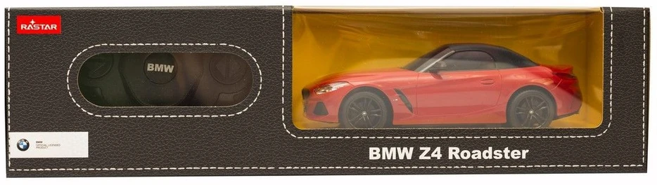 BMW Z4 nauja versija R/C mastelis 1:24 Rastar 96200 nuotoliniu būdu valdomas raudonas automobilis