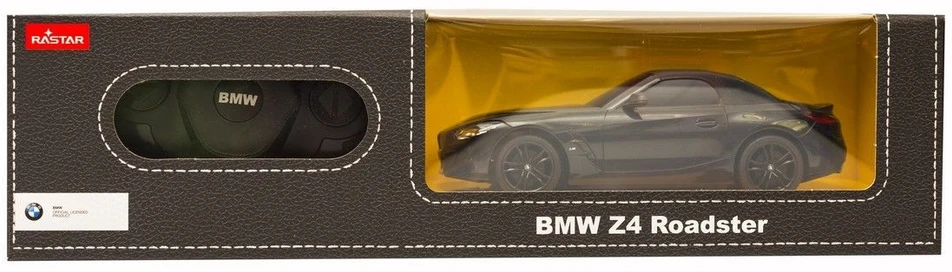 BMW Z4 naujos versijos R/C mastelis 1:24 Rastar 96200 nuotoliniu būdu valdomas juodas automobilis
