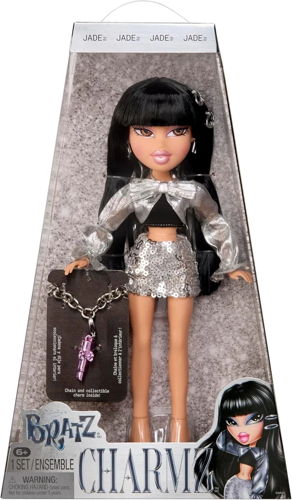 Bratz Charmz Jade Doll 599326 599357EUC lėlė su pakabukais