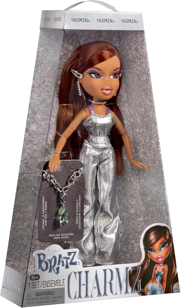 Bratz Charmz Yasmin Doll 599326 599340EUC lėlė su pakabukais