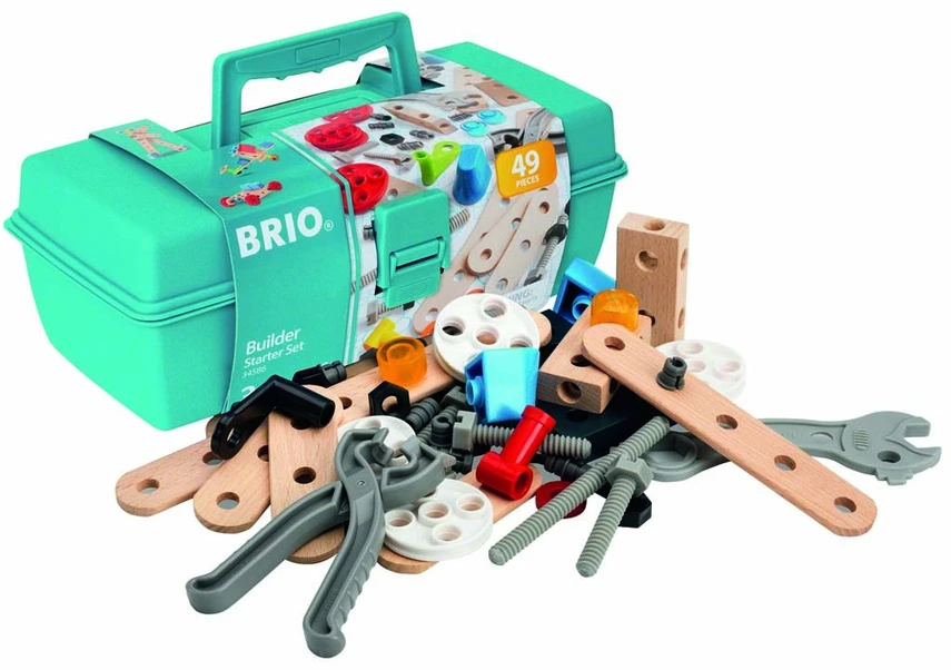 BRIO - Statybų rinkinys pradedantiesiems - 49 detalės (34586)