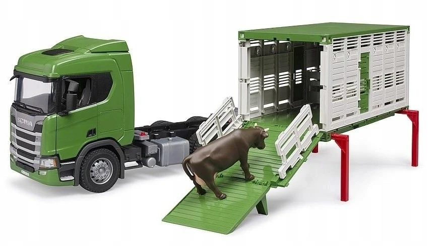 BRUDER gyvulių vežimo sunkvežimis Scania 03548