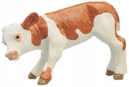 Bullyland 62710 figūrėlė veršelis Fridolin margas 5 cm