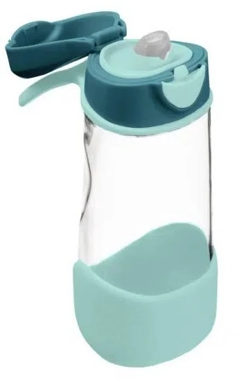 B.BOX BB500307 Tritan buteliukas su šiaudeliais 450 ml Emerald Forest