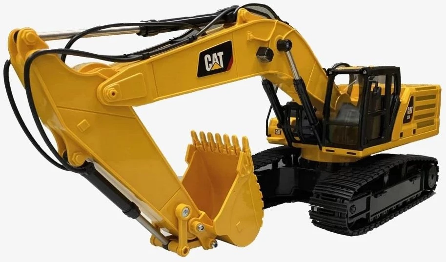 Carrera Nuotoliniu būdu valdoma žaislinė ekskavatorius Caterpillar geltonas