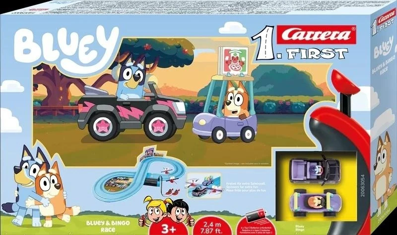 Carrera Žaislinis lenktynių trasa Bluey ir Bingo 2,4 m