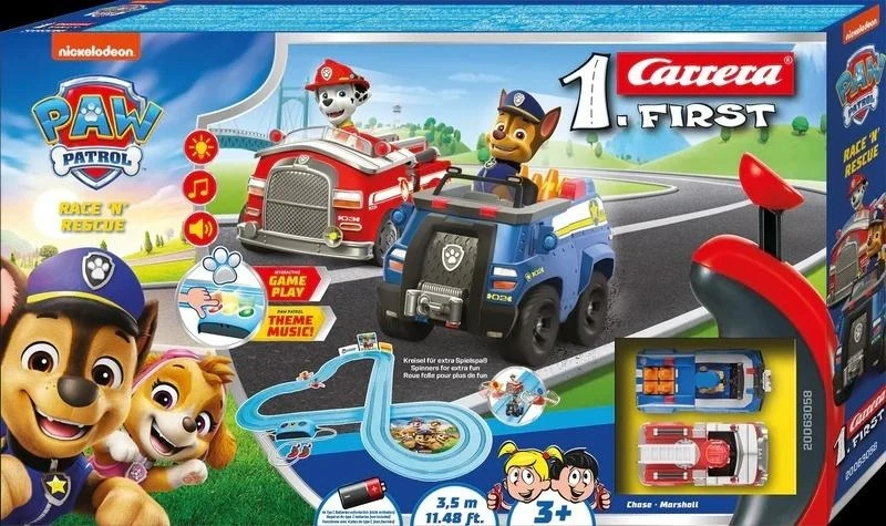 Carrera Lenktynių trasa PAW Patrol - Race 'N' Rescue, 3,5 m