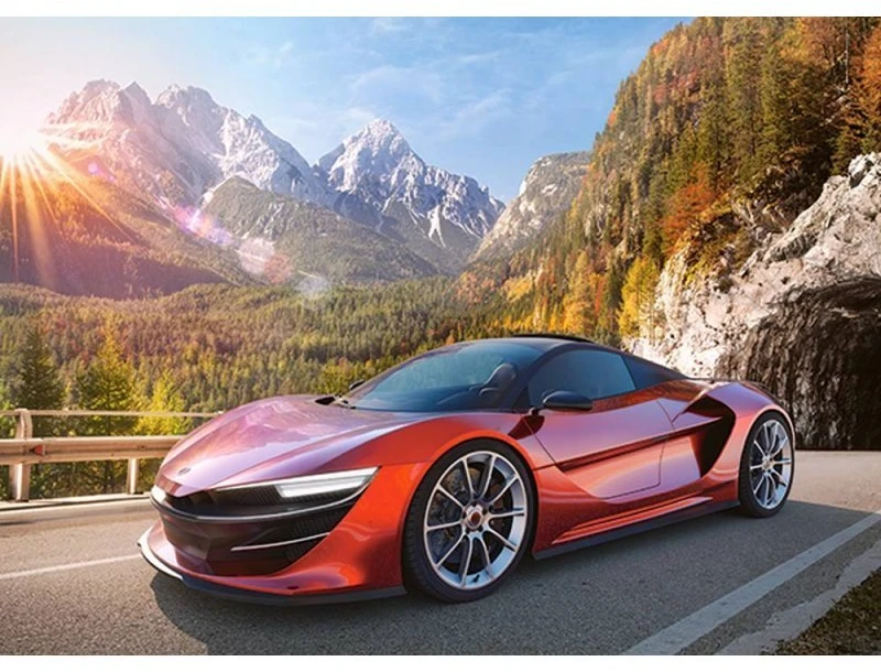 Castorland Dėlionė 100 vnt. - Sportinis automobilis