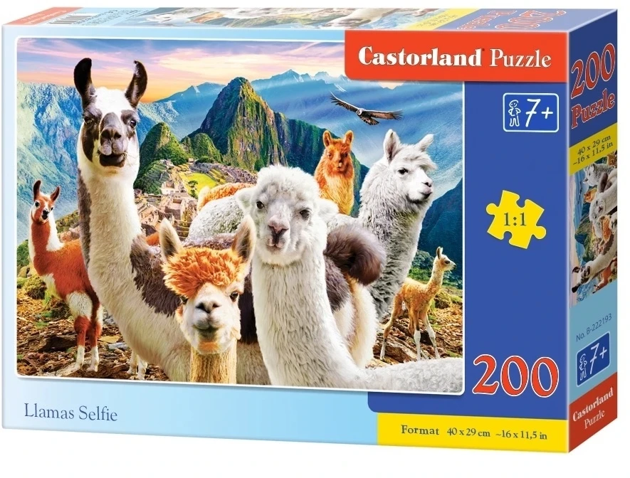 Castorland Dėlionė 200 vnt. - Lamų asmenukė