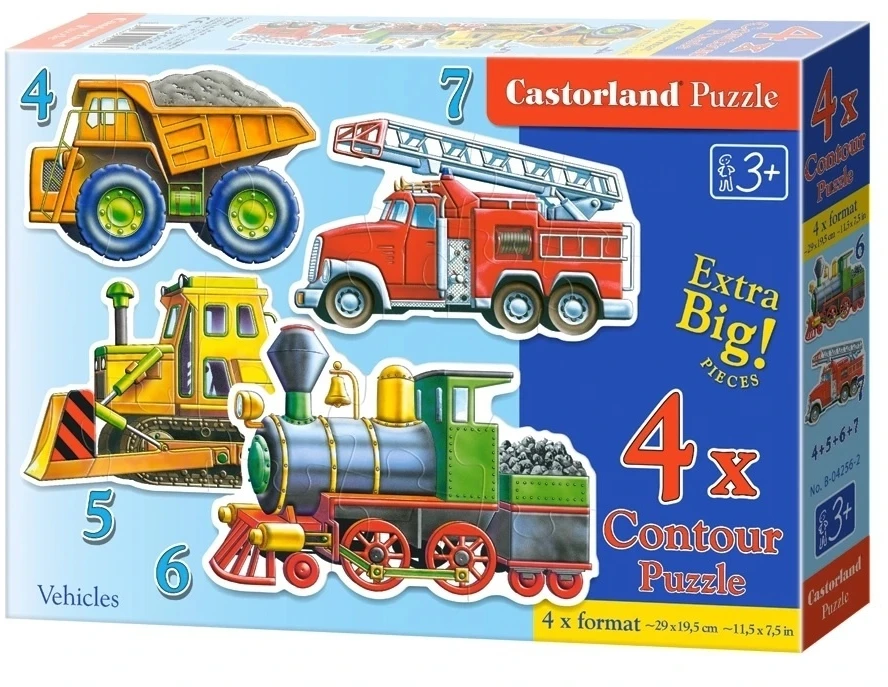 Castorland Dėlionė 22 vnt. - Transporto priemonės