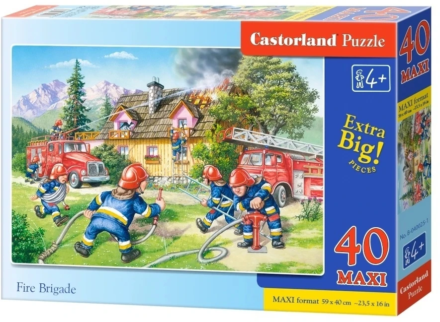 Castorland Dėlionė 40 vnt. - Ugniagesių brigada