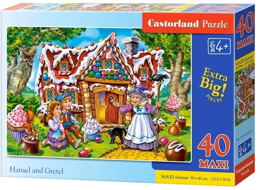Castorland Dėlionė 40 vnt. - Jonukas ir Grytutė