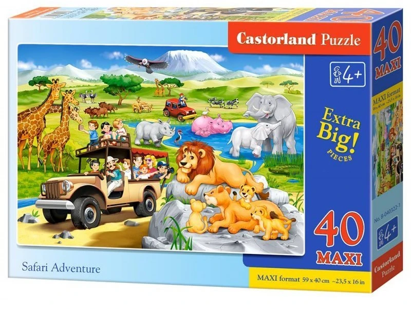 Castorland Dėlionė 40 vnt. - Safario nuotykiai