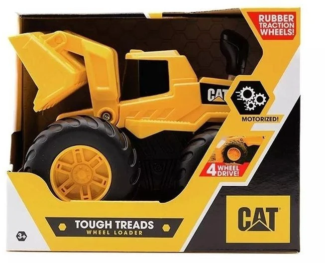 CAT Žaislinis ekskavatorius su 4x4 varikliu ir guminėmis padangomis