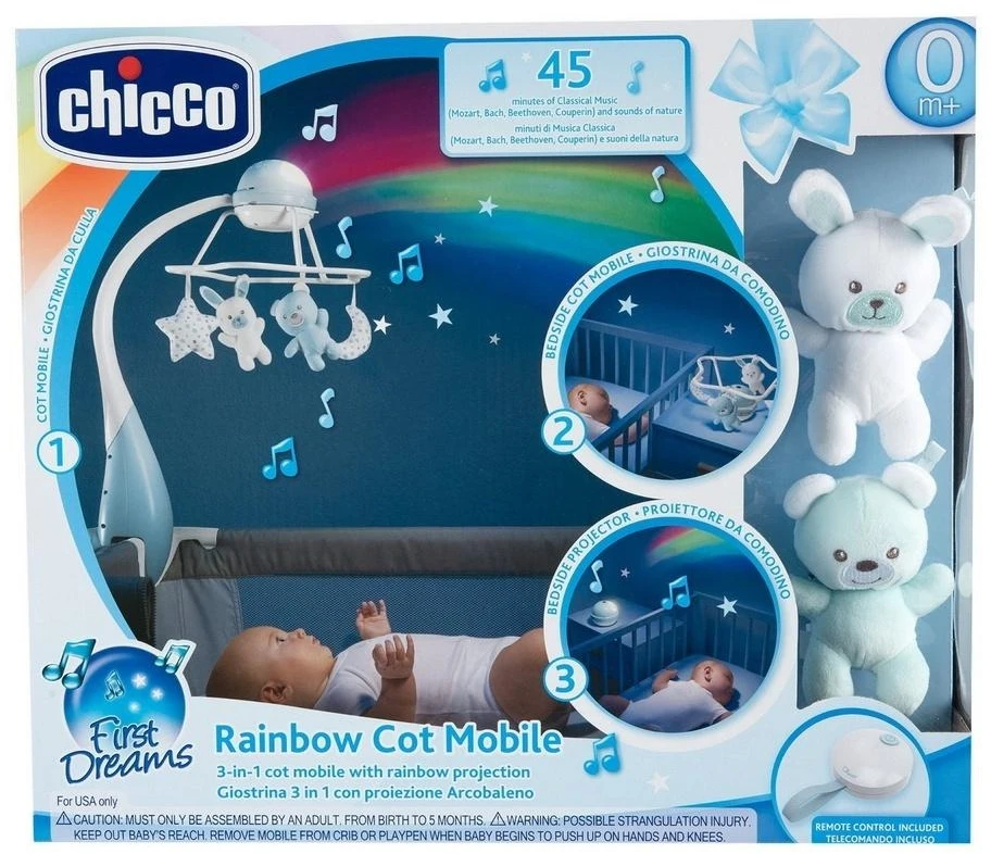 Chicco First Dreams Rainbow 3w1 mėlyna