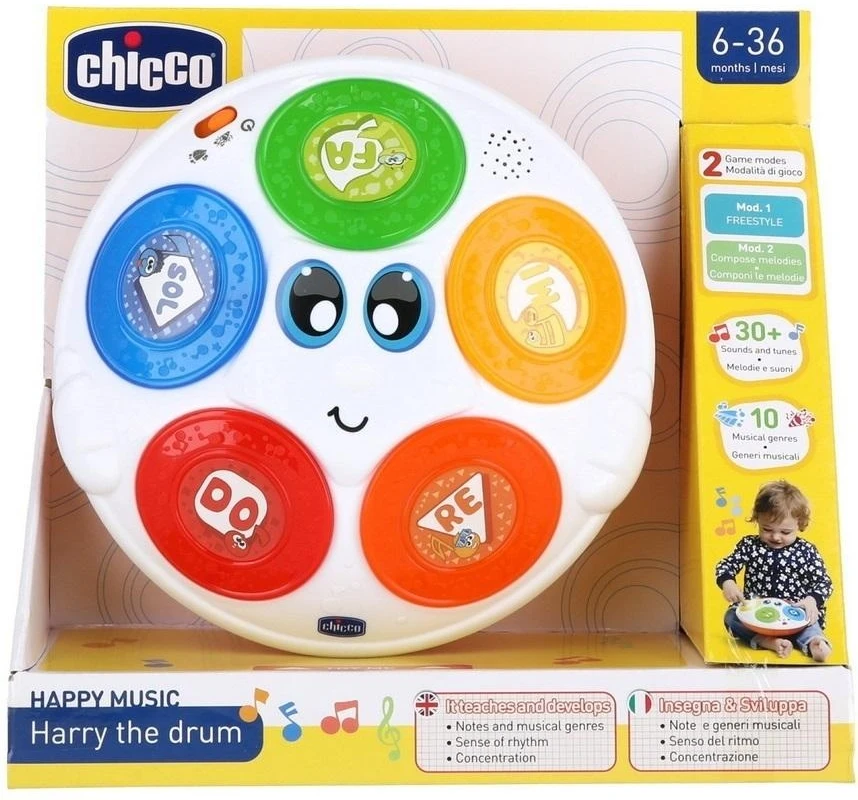 Chicco Muzikinis būgnelis Harry su garsais ir šviesomis