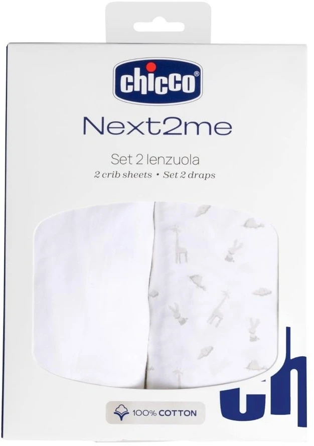 Chicco „Next2Me Forever G/D“ paklodė su guma, medvilninė „Cloud“