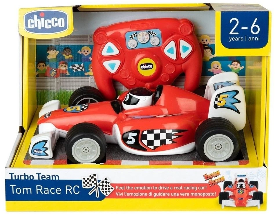 Chicco Radijo bangomis valdomas lenktyninis automobilis Tom R/C